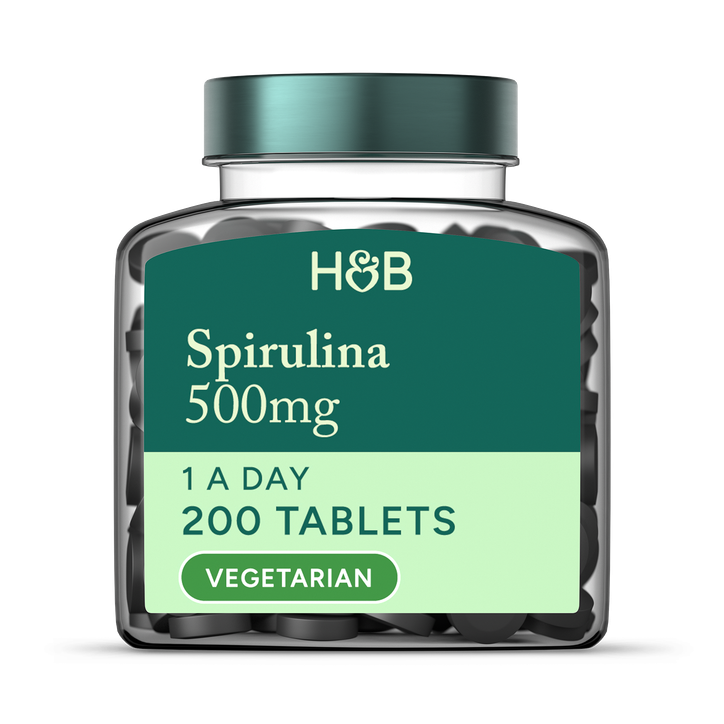 Holland & Barrett Spirulina 500mg 200 Tablets